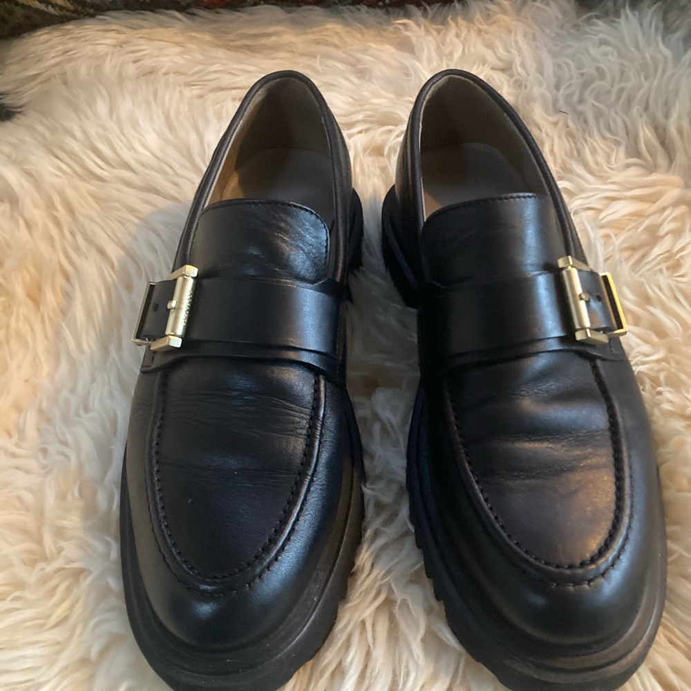 All Saint’s Women’s Emily Loafer w/ Silver Matte Buckle